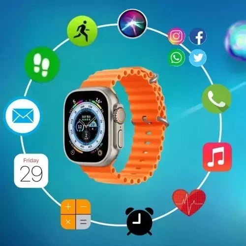 Kit Smartwatch 8 Ultra - 7 en 1 - Últimas unidades disponibles, ¡garantiza tu combo ya!